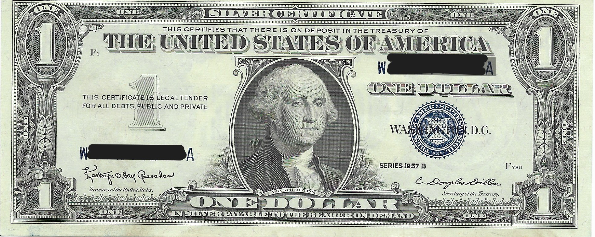 US $1 Silver Certificate